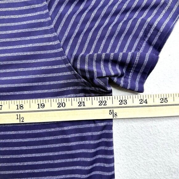 IZOD Golf Polo Mens Large Striped Lightweight - Picture 4 of 13